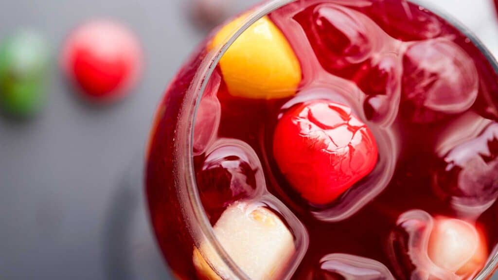 Fruity punch of red Sangria