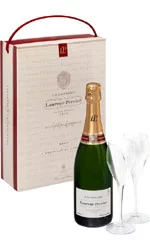 Laurent Perrier - Brut L-P Twin Flute Gift Pack 75cl Bottle