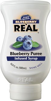 Real - Blueberry Puree Infused Syrup 500ml Squeezy Bottle