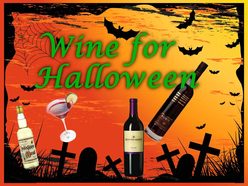 Wine and cocktails for halloween