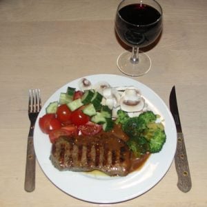 Wine pairing with beef