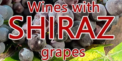 Wines with Shiraz grapes